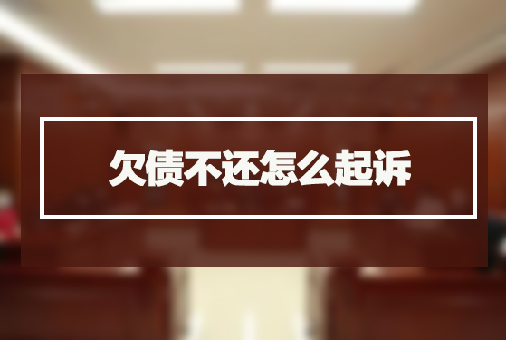 欠债不还怎么起诉