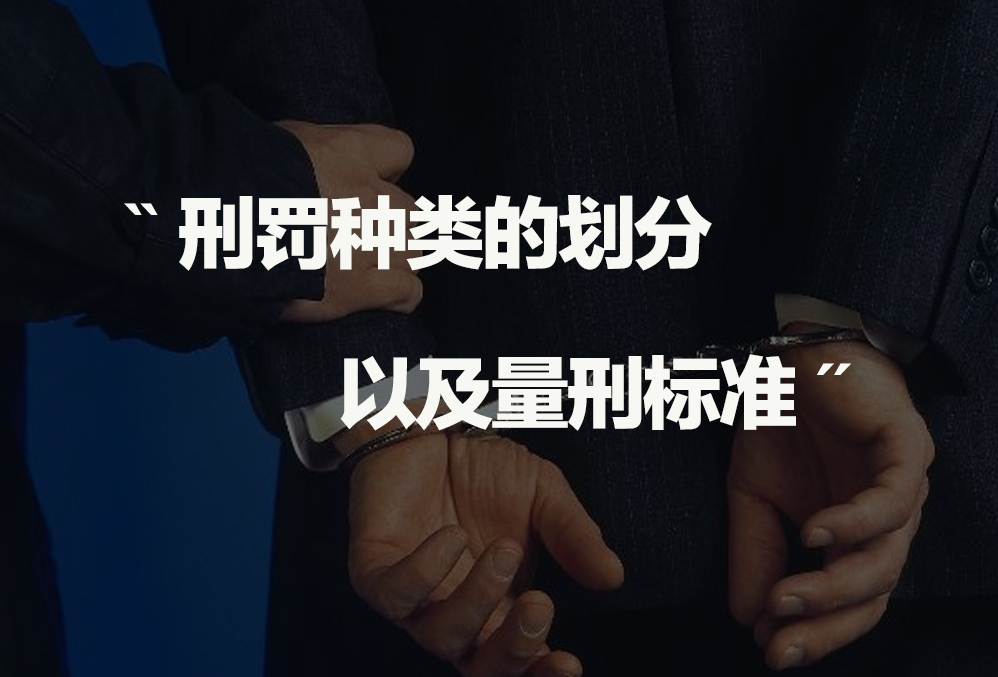 刑罚种类的划分以及量刑标准